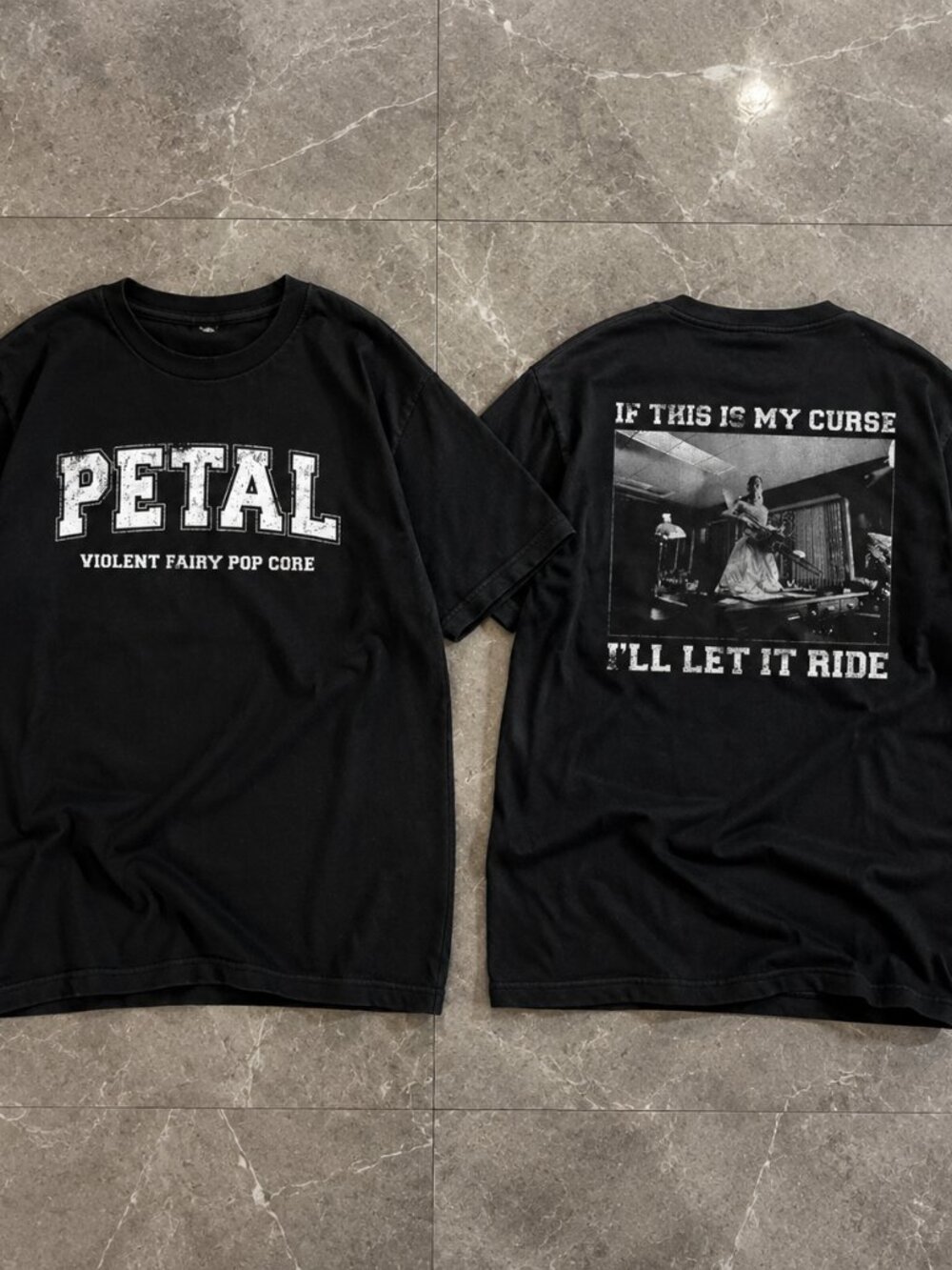 Petal If This Is My Curse Violent Fairy Pop Core T-Shirt Black